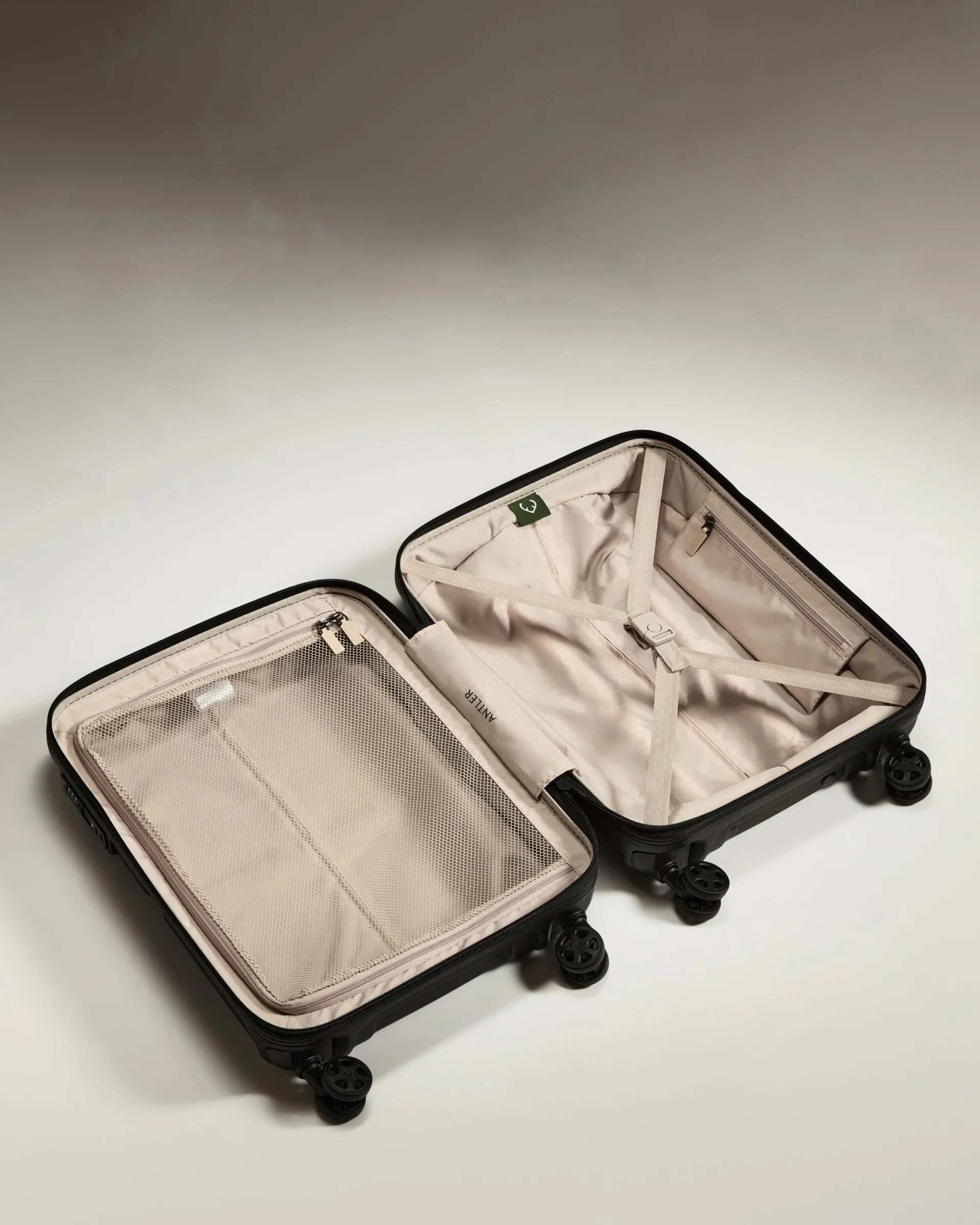 Cabin Suitcase in Black - Single Stripe - Image 3
