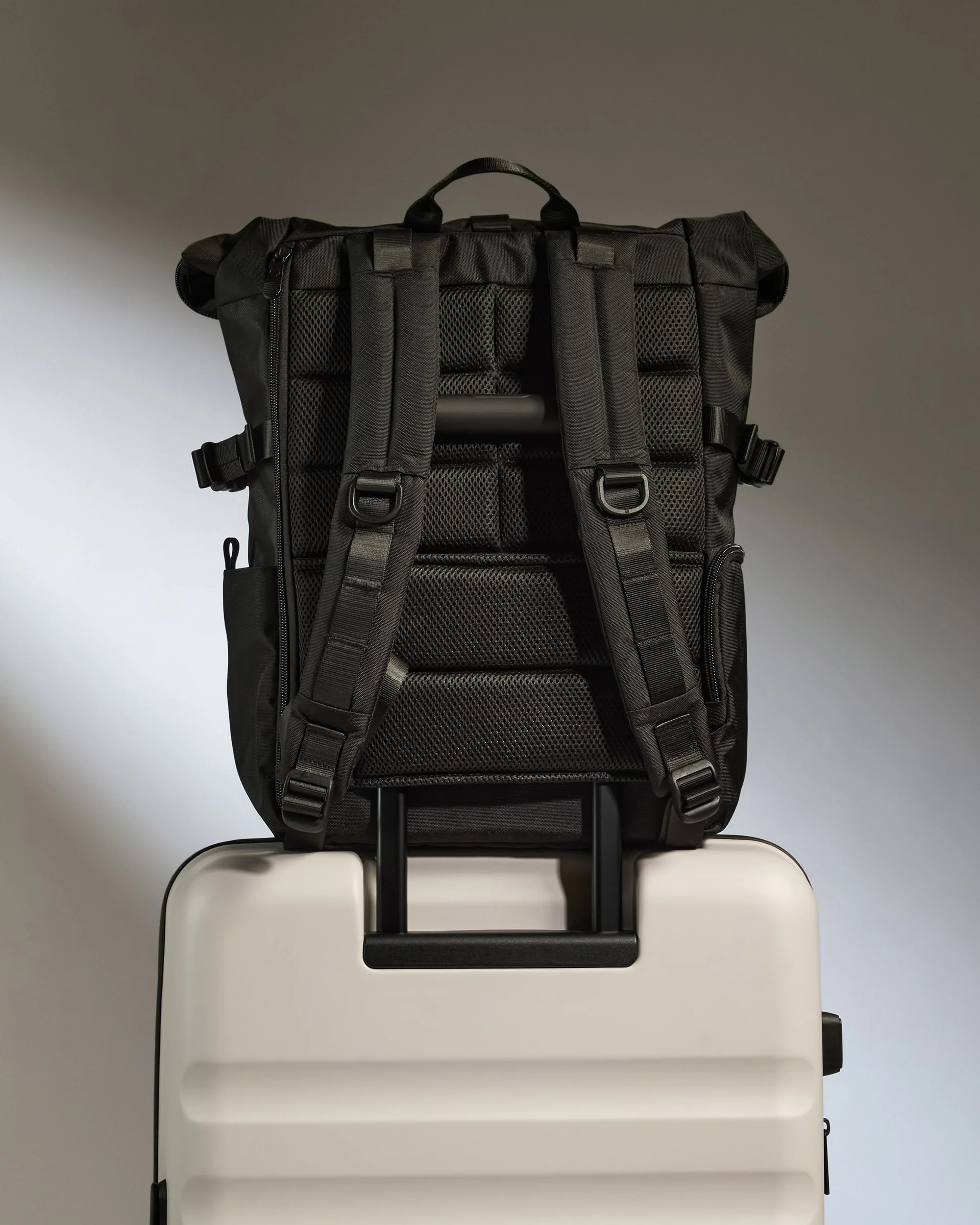 Discovery Roll Top Backpack in Black - Image 6