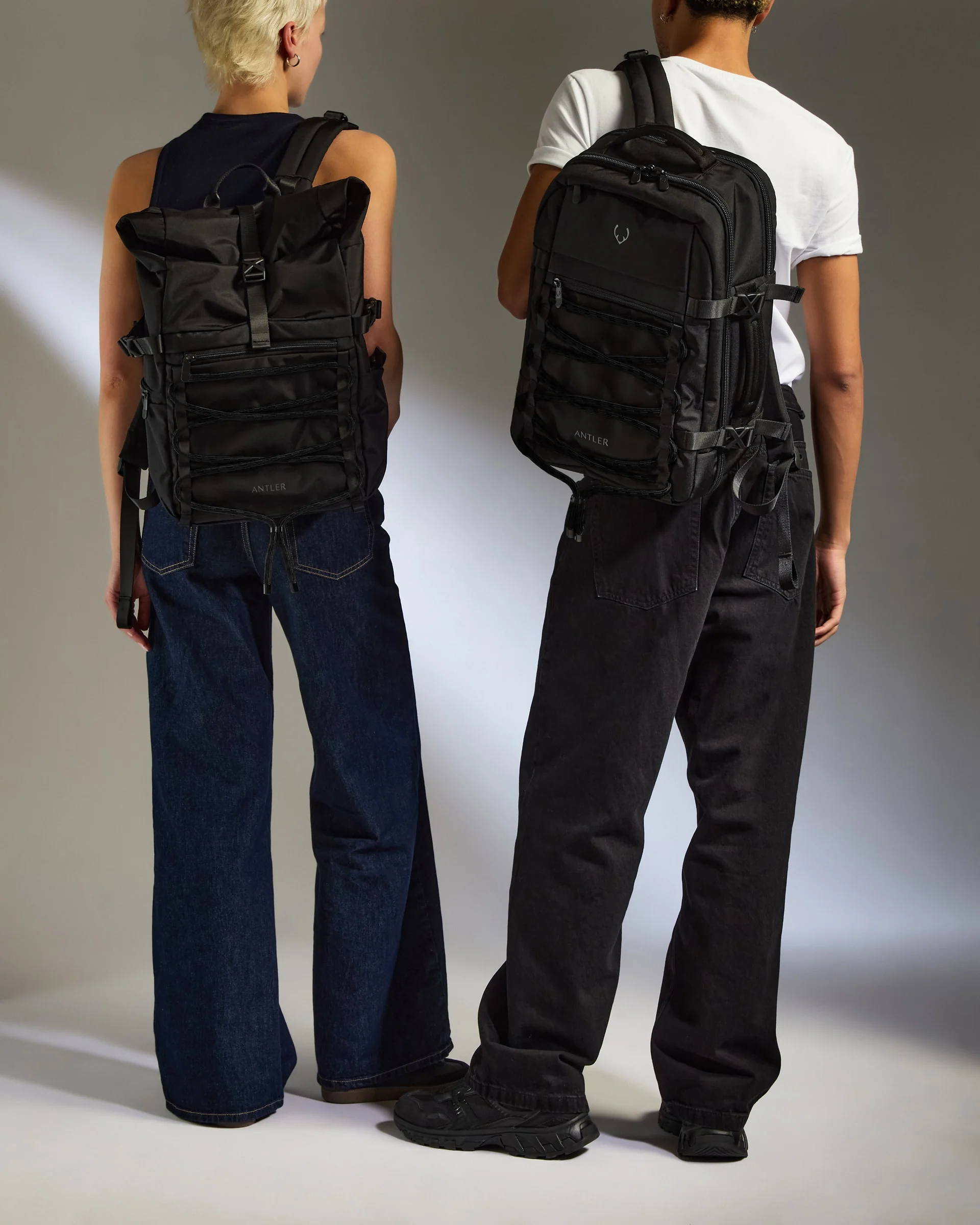 Discovery Roll Top Backpack in Black - Image 7