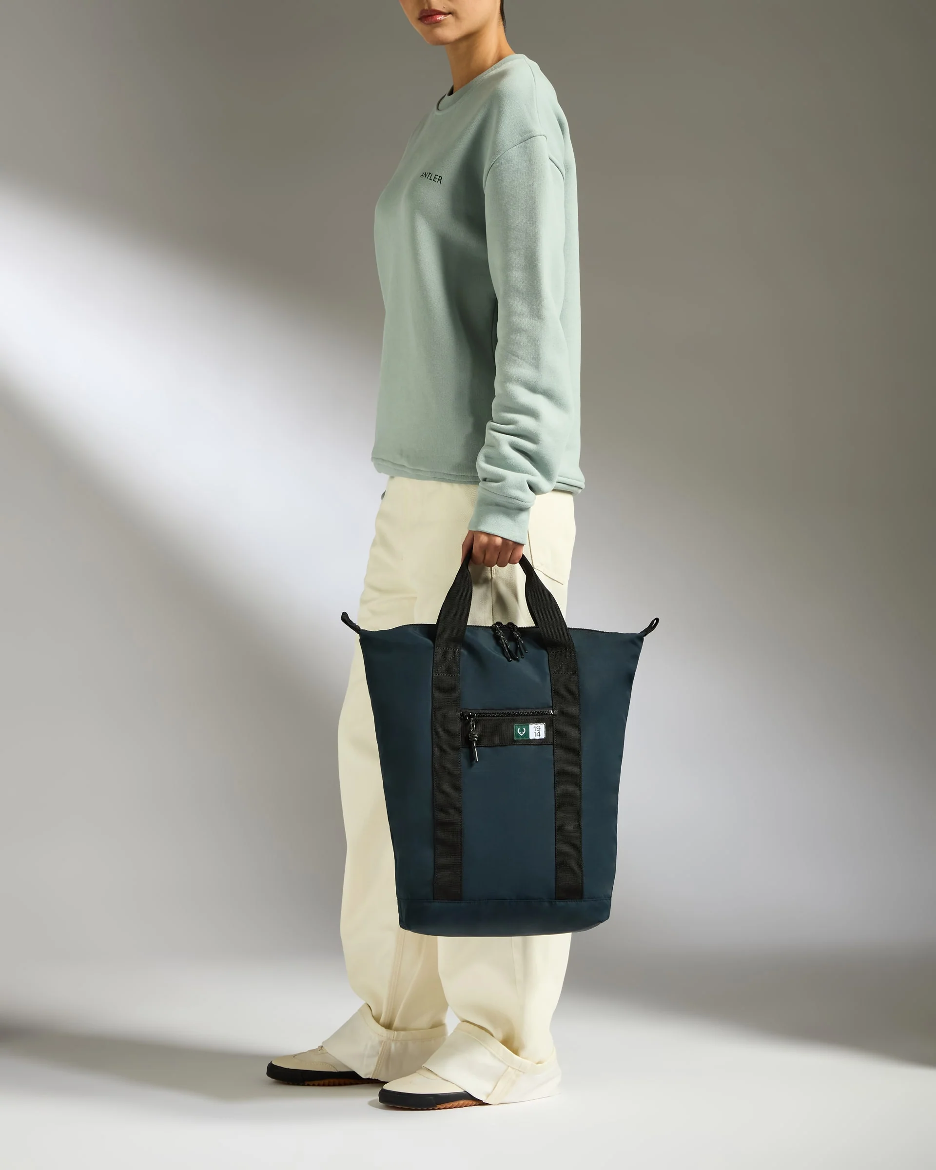 Essential 2-in-1 Tote Backpack in Navy - Image 3