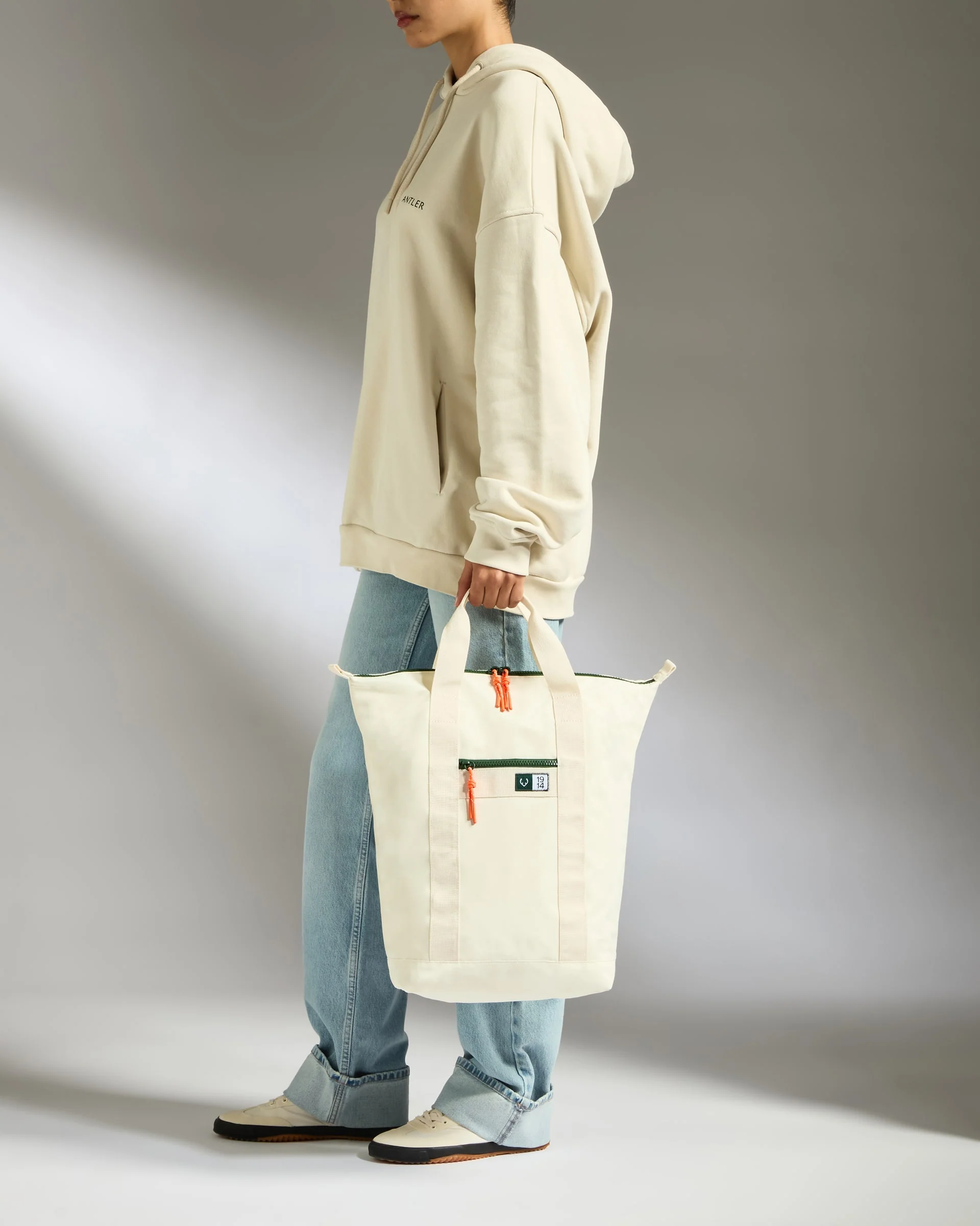 Essential 2-in-1 Tote Backpack in Stone - Image 3