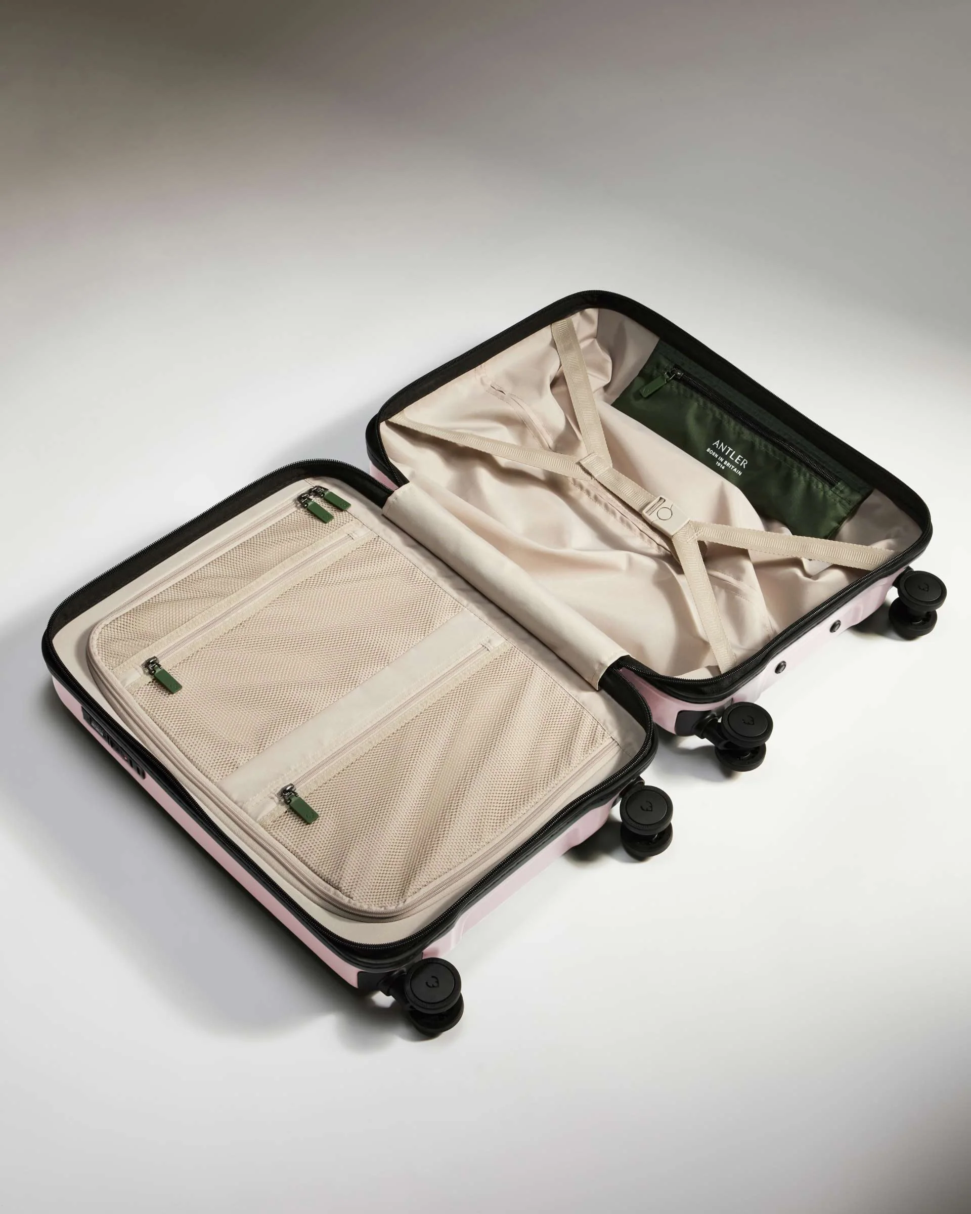 Cabin Suitcase in Moorland Pink - Icon Stripe - Image 3