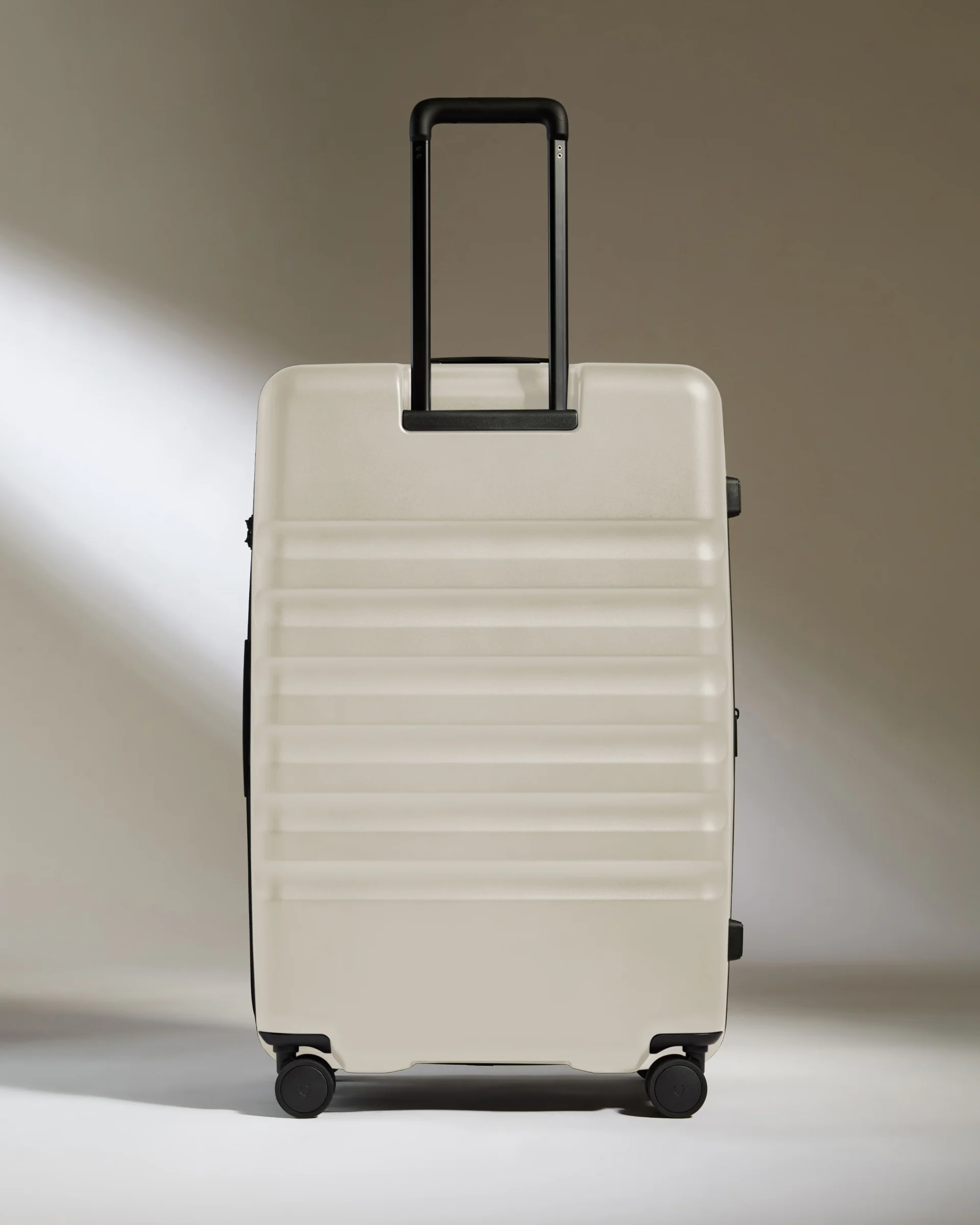 Large Suitcase in Taupe - Icon Stripe - Image 6