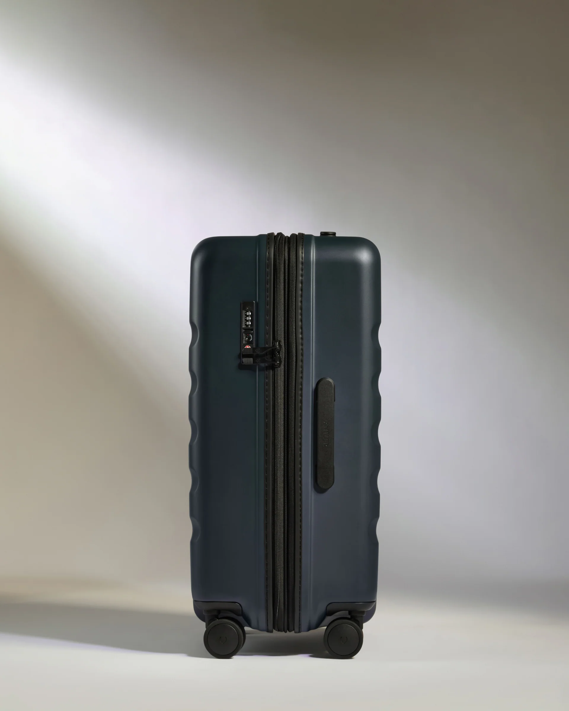 Medium Suitcase in Indigo Blue - Icon Stripe - Image 4