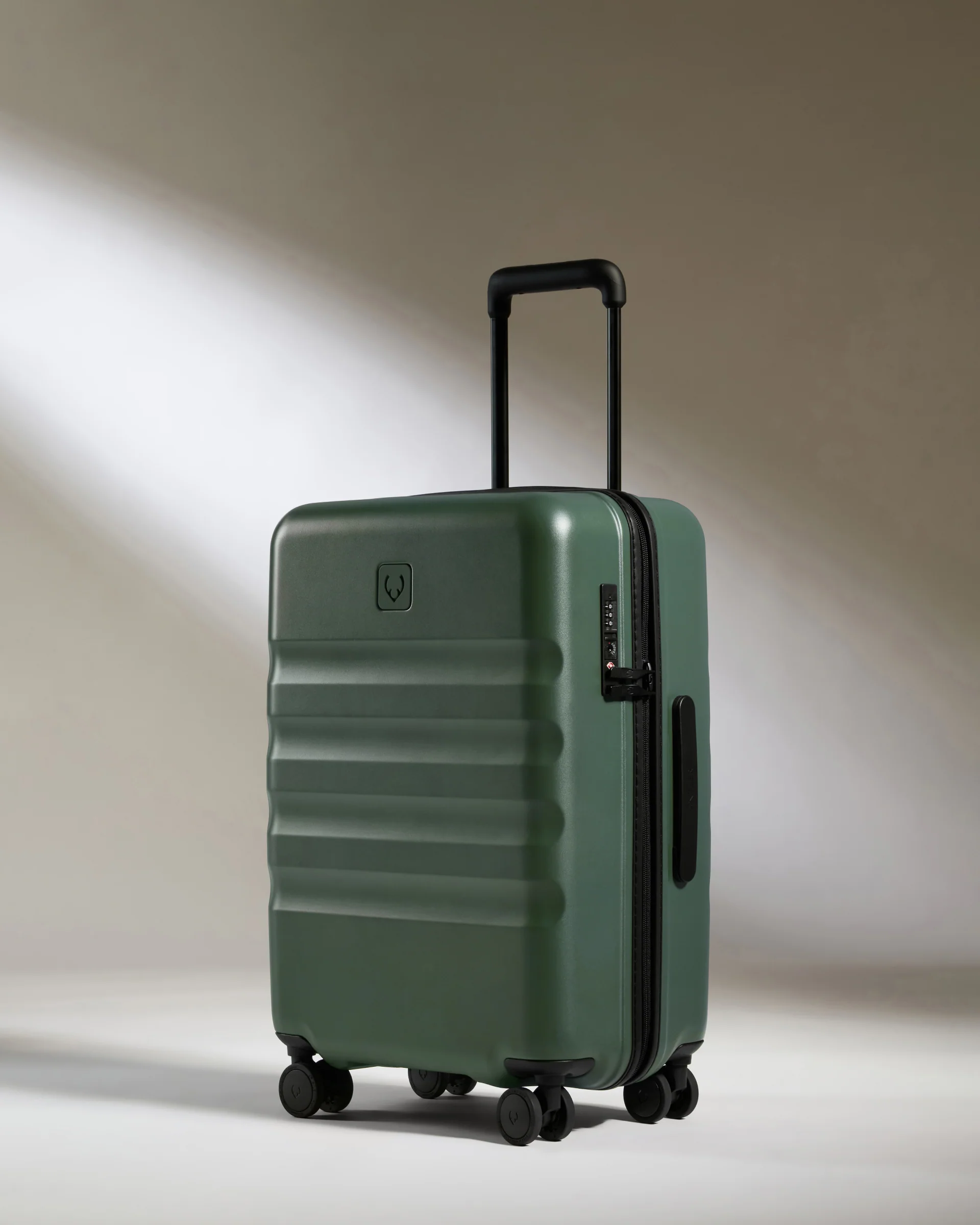 Large Cabin Suitcase Set in Antler Green - Icon Stripe - Image 3