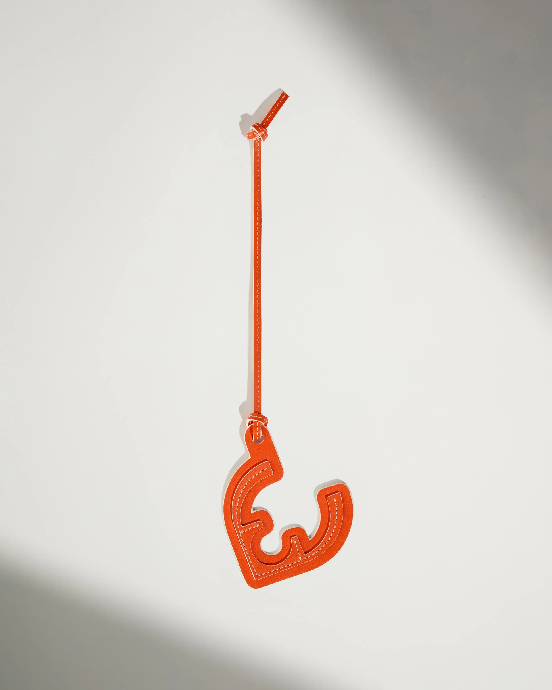 Leather Bag Charm in Coral - Summer Capsule - Image 3