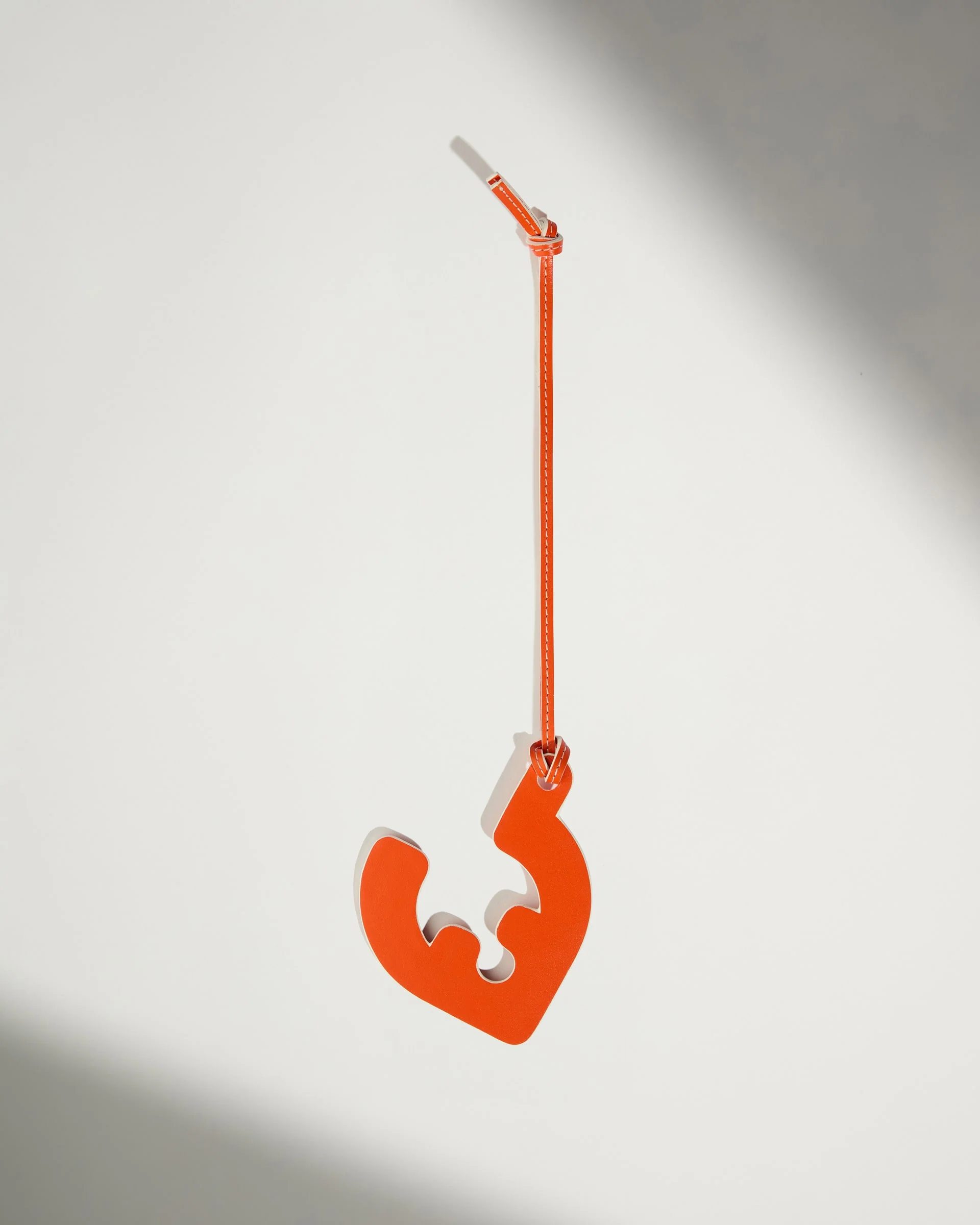 Leather Bag Charm in Coral - Summer Capsule - Image 4