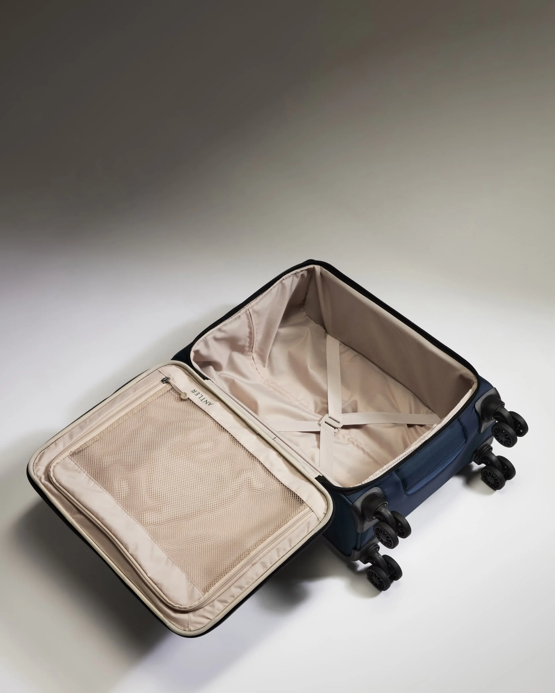 Lightest Cabin Suitcase in Indigo Blue - Soft Stripe 2.0 - Image 3