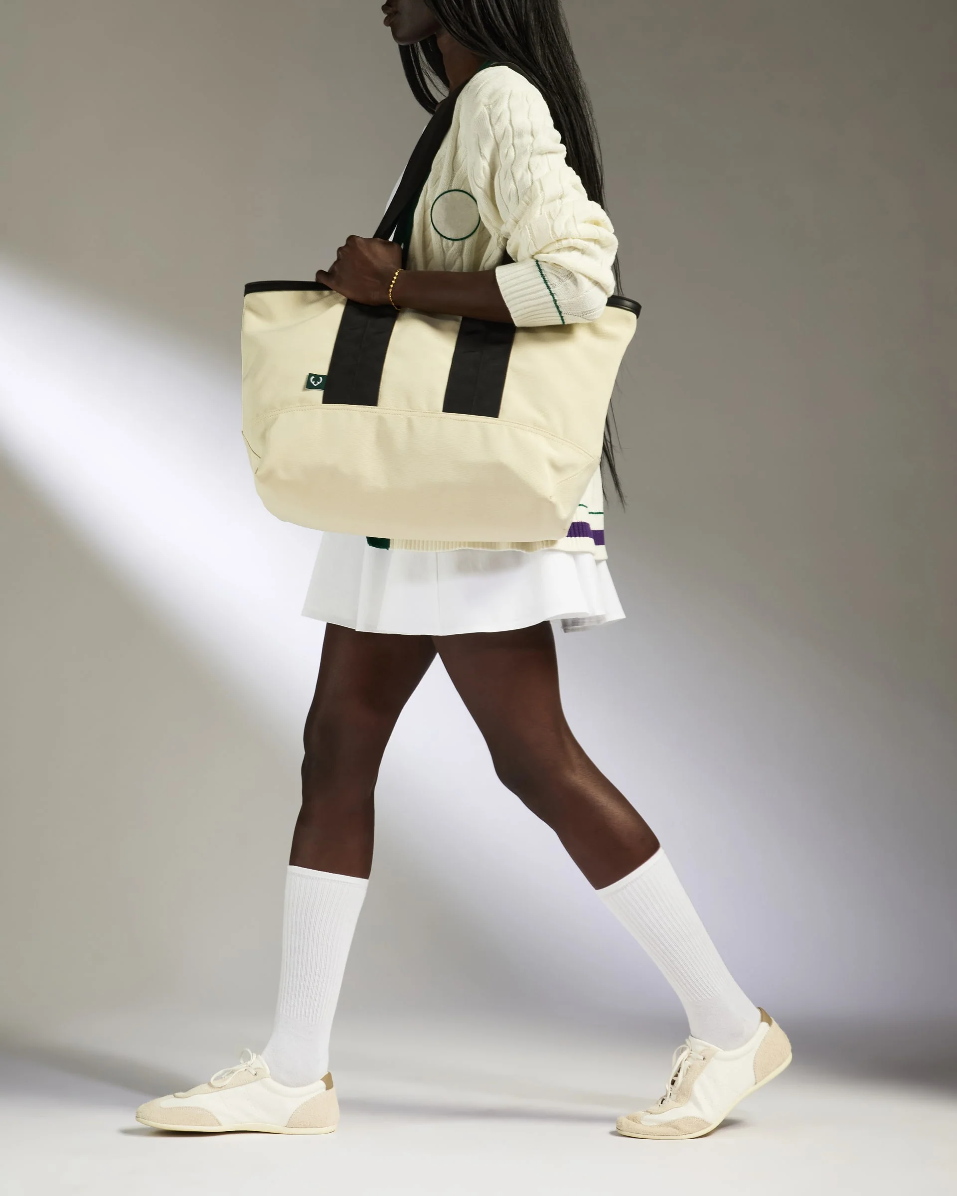 Reversible Tote Bag in Cream/Black - Summer Capsule - Image 2