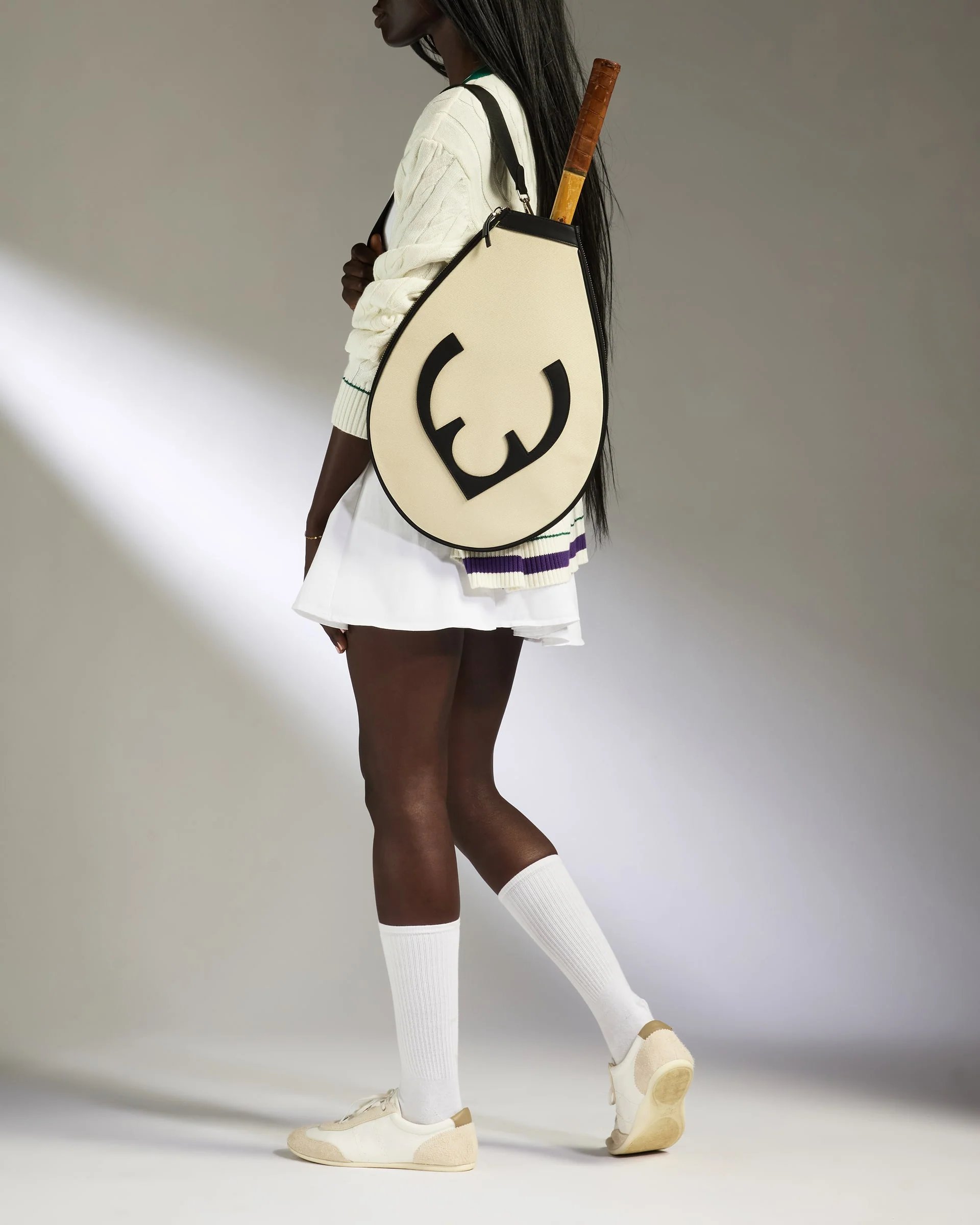 Tennis Racket Cover in Cream - Summer Capsule - Image 2