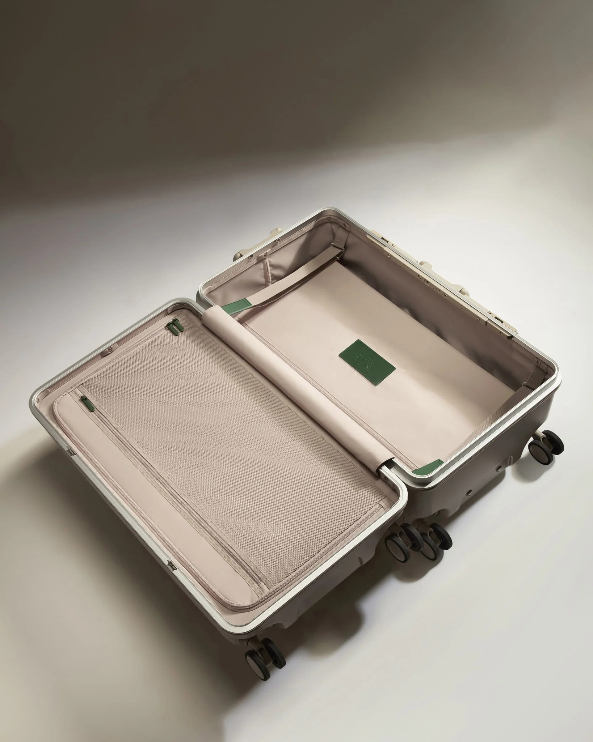 Trunk Suitcase in Sandstone - Heritage Stripe - Image 3