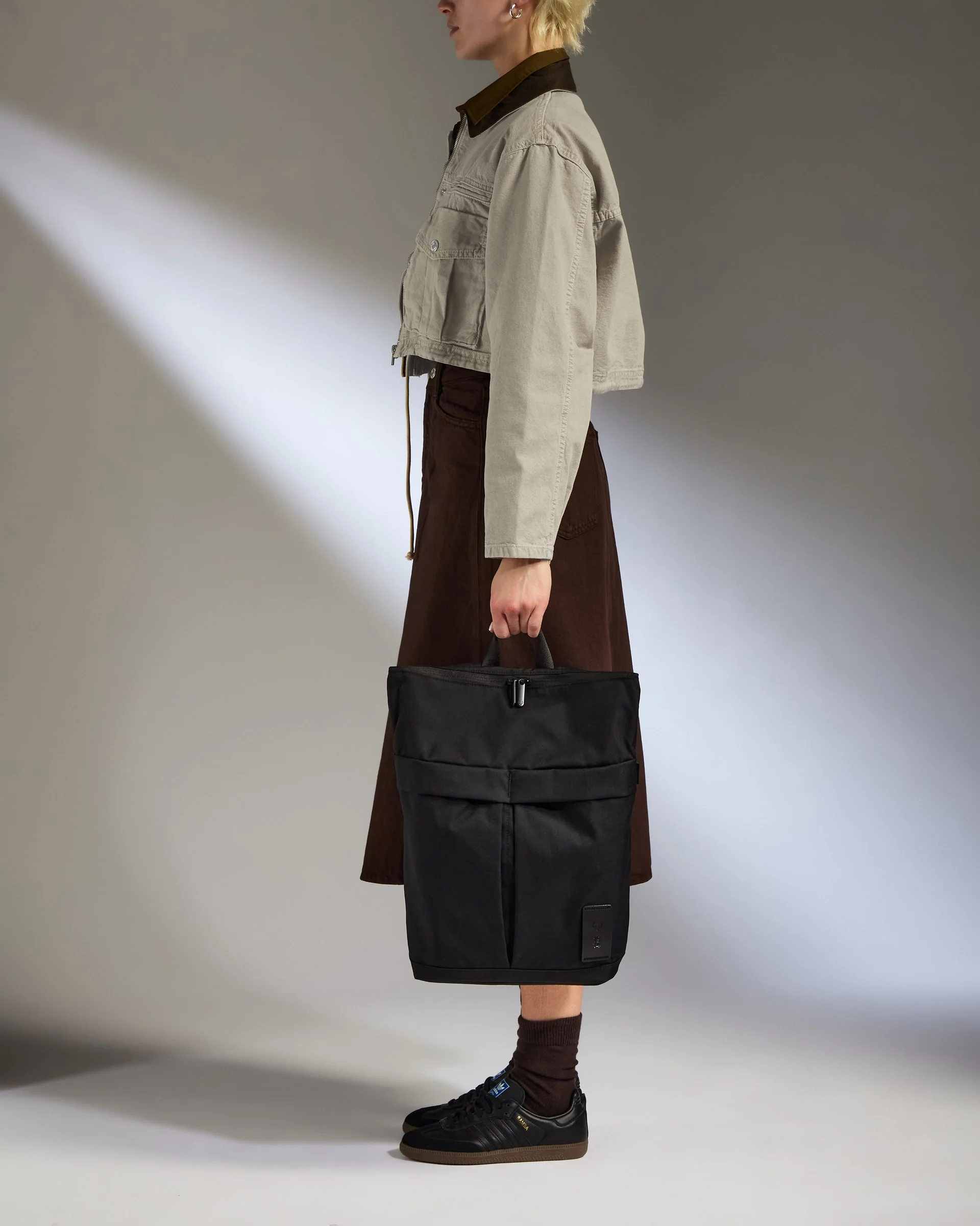 Urban Core Zip Top Backpack in Black - Image 3