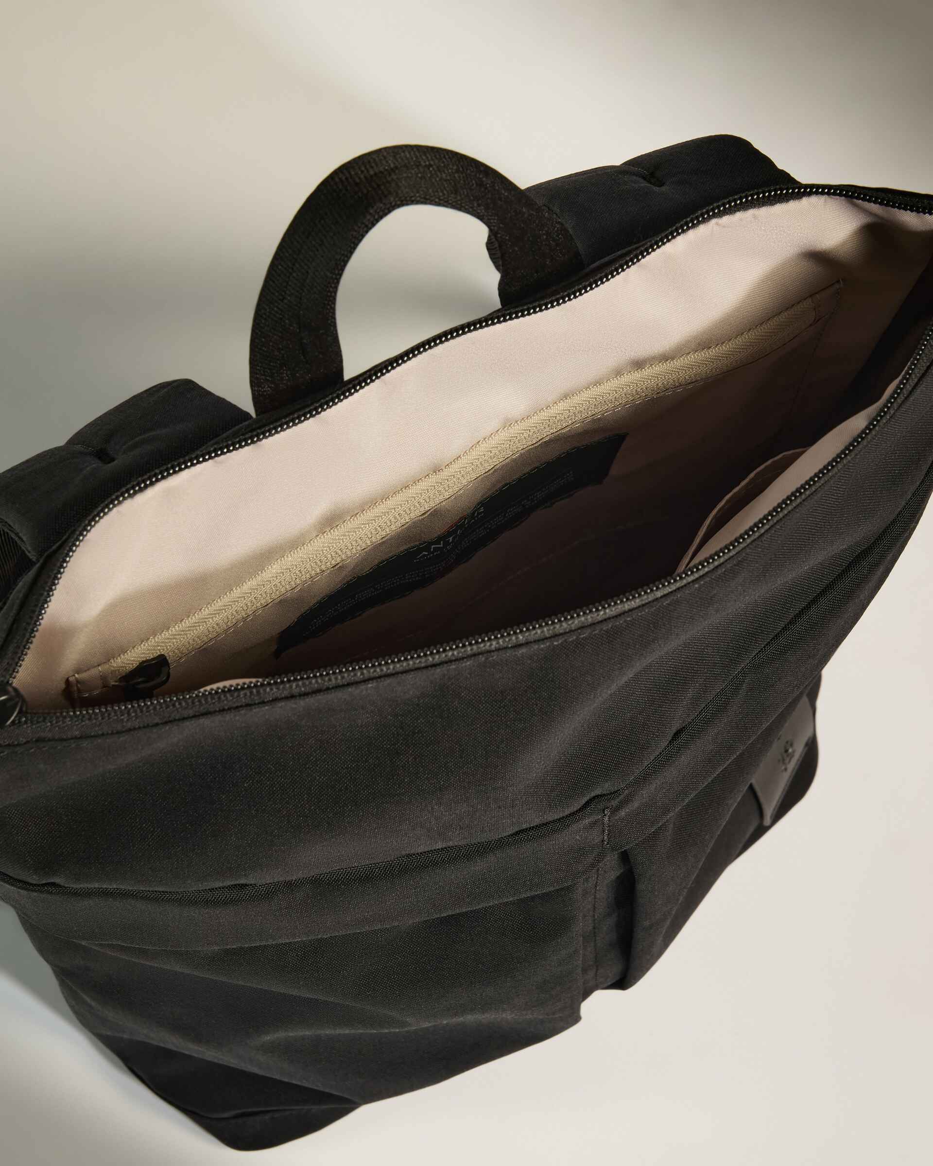 Urban Core Zip Top Backpack in Black - Image 4